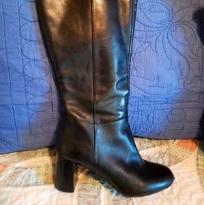 Nine West Black Leather Boots